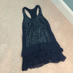 BCBG MaxAzria Blue Sequin Dress